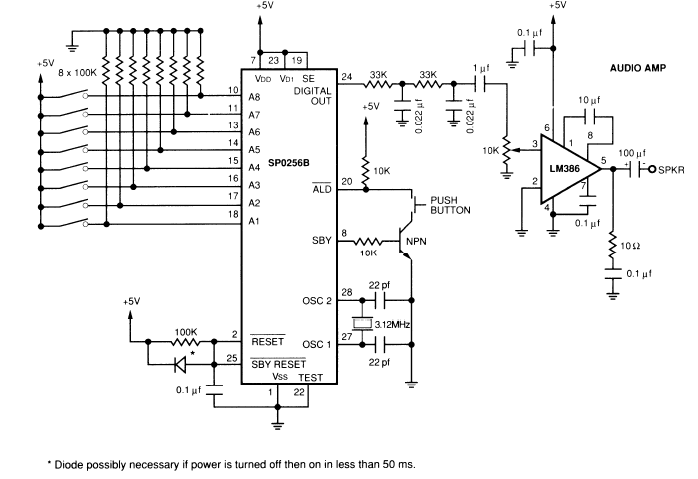 SP0256-AL2 Reference Design